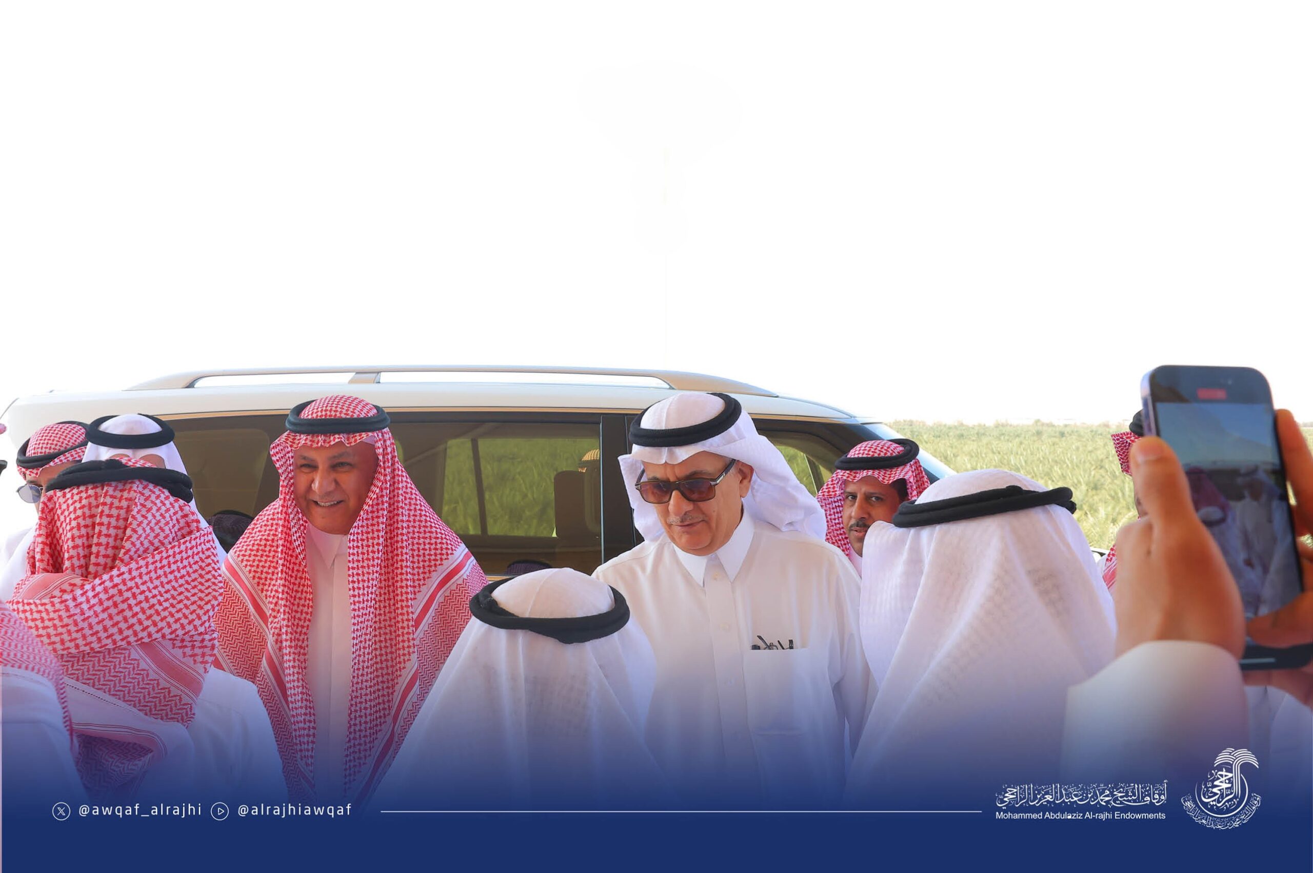 زيارة معالي وزير البيئة والمياه والزراعة لمزارع أوقاف الشيخ محمد الراجحي
